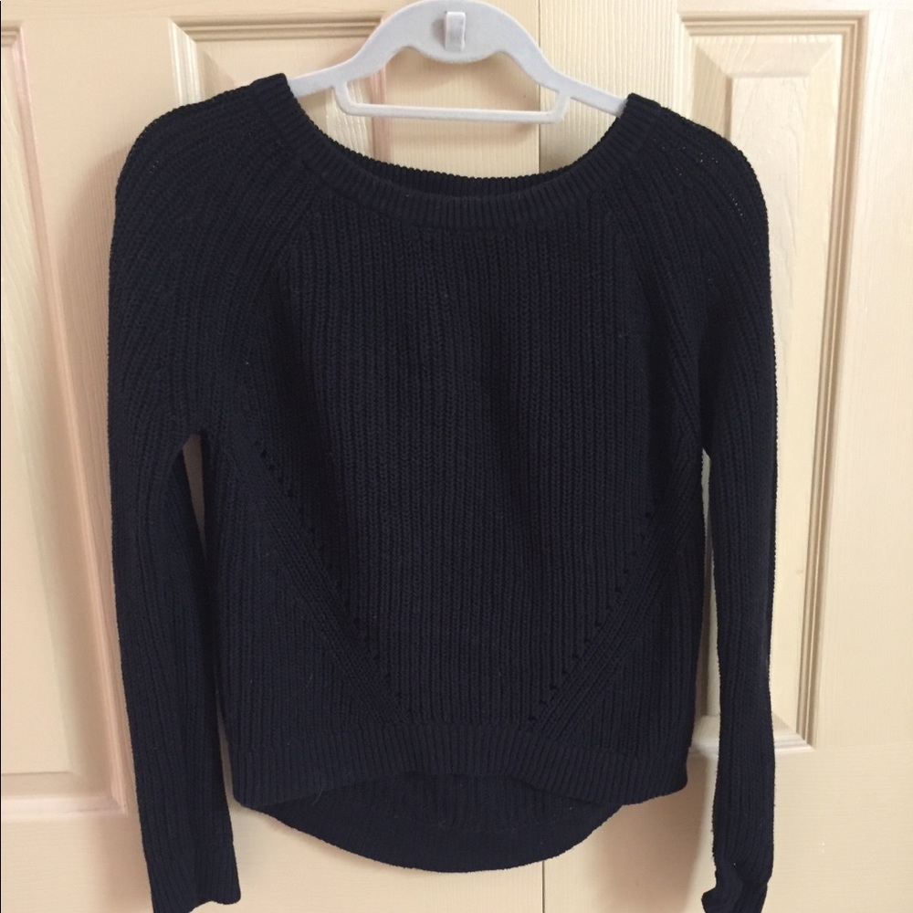 Small Gap Black High - Low Sweater
